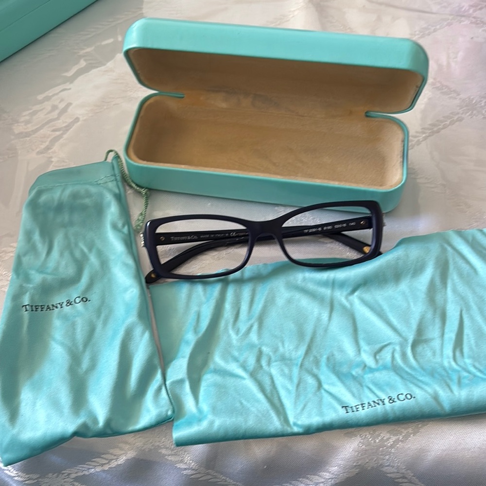 Tiffany & Co. Black Rectangular Glasses